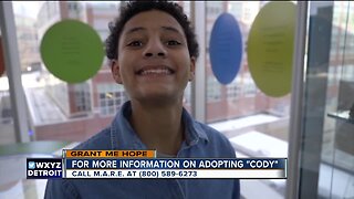 Grant Me Hope: Cody would like to play in the woods and go to bounce houses with his future family