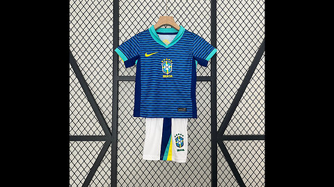 👉🏻⚽️2024 Brazil Away Kid Kits