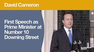 David Cameron's First Speech as Prime Minister at Number 10 Downing Street