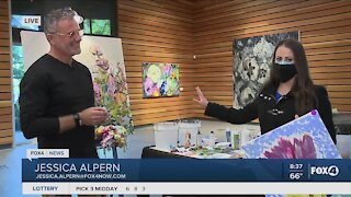 Watch a local artist paint today at Naples Botanical Garden