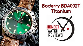 (New Brand) Boderry Urban (72HR Power Reserve) Titanium Watch Review #HWR