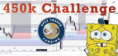 APEX trader funding 450k challenge (3-12-24)