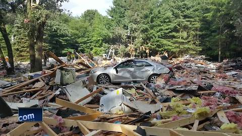 Explosion destroys home in Shawano County