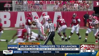 Former SEC Offensive Player of the Year Jalen Hurts transfers from Alabama to Oklahoma