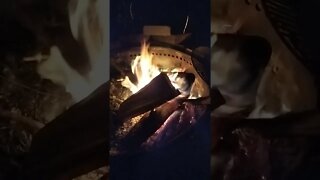 Campfire in the darkest dark
