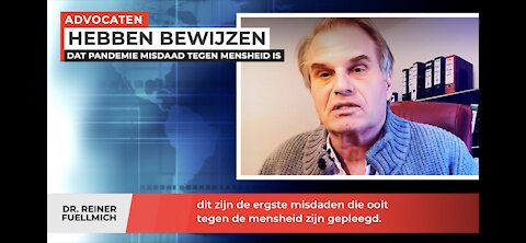 De wereldberoemde advocaat Reiner Fuellmich heeft alle bewijzen dat de pandemie een misdaad is