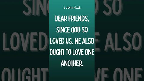 1 John 4:11 #shorts