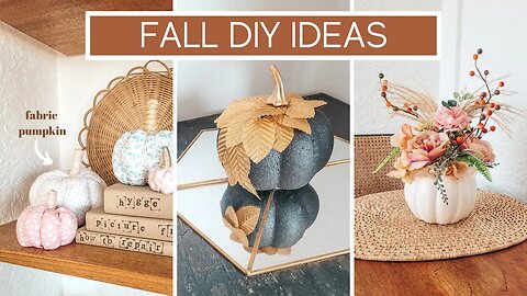 DIY FALL HOME DECOR IDEAS High End Pupmkin Decorations