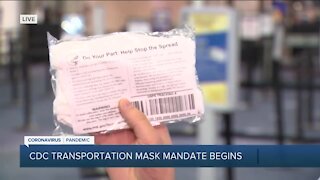 Nationwide mask mandate on public transportation goes into effect