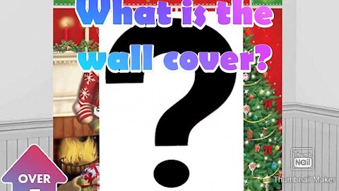 Reviewing Christmas wall covers from the Dollar General Store