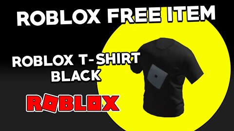(Roblox Free Item) Roblox T-Shirt Black