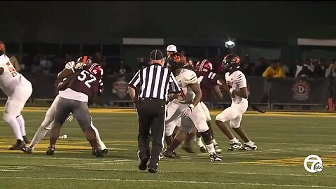 Bryce Underwood's late TD pass guides Belleville over River Rouge in WXYZ Game of the Week