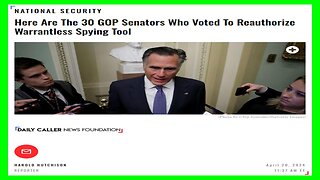 30 GOP Senators Voted to Re-Authorize Warrantless Spying on Americans