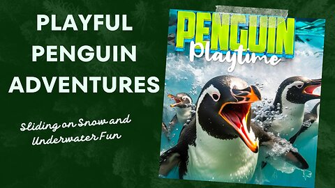 Playful Penguin Adventures: Sliding on Snow and Underwater Fun