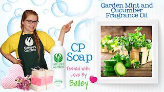 Soap Testing Garden Mint and Cucumber Fragrance Oil- Natures Garden