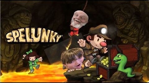 Couch Co Op Night! Spelunky!