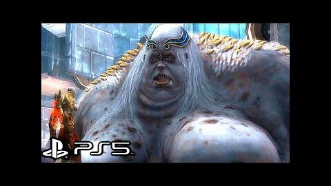 God of War 2 Remastered (PS5) - Clotho Boss Fight (4K 60FPS)