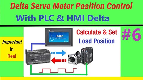 SV0022 - Delta ASDA-B2 Servo Motor Position Control with PLC HMI Delta - Calculate and set-position