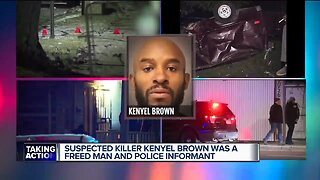 Suspected killer Kenyel Brown was a freed man and police informant