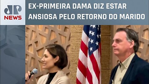 Michelle discursa nos EUA: ”Bolsonaro continuará lutando pelo Brasil”
