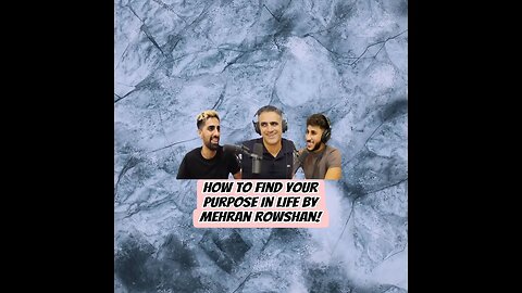 How To find your Purpose in life by Mehran Rowshan! #shorts