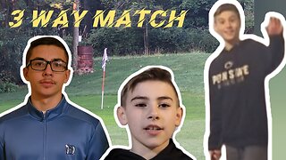 Quick Match at Backyard Golf Course Part2 | Tri-Match Ryan v Josh v Johnny