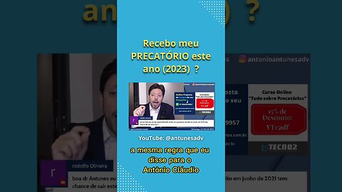 Quando recebo meu Precatório? #antunesprecatorios #antonioantunes