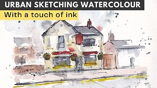 Urban Sketching Watercolour Painting Tutorial