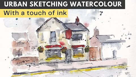 Urban Sketching Watercolour Painting Tutorial