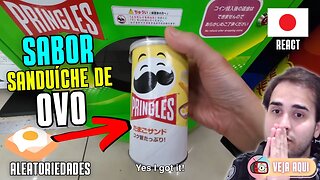 SÓ NO JAPÃO: a MÁQUINA DE VENDA com SABORES EXÓTICOS de PRINGLES! | Veja Aqui Reacts