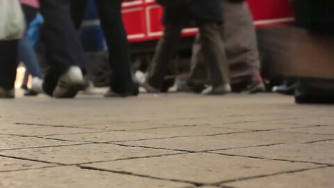 Free Stock Footage 4k Videos No Copyright Videos Street Walking Crowd,Shose Feet,pepoles Walki