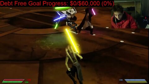 General Grievous VS Mace Windu In A Battle With Commentary In Star Wars Jedi Knight Jedi Academy