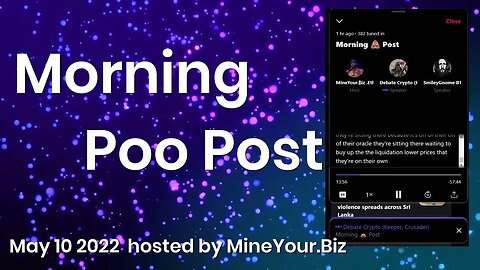 Morning 💩 Post - Episode 01 - $UST & more