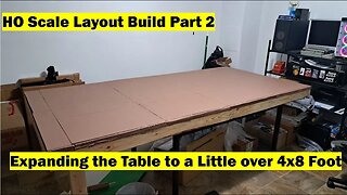 HO Scale Layout Build Part 2: Build a 4x8 Foam Base