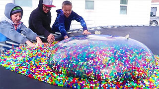 We Put 100 Million Orbeez in a Giant Balloon
