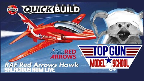 TOP GUN MODEL SCHOOL - Airfix QUICKBUILD: RAF Red Arrows Hawk LIVE!