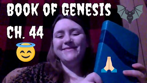 Reading ASMR Book of Genesis Chapter 44 from the NIV Bible in a 2021 Christian Goth Sermon