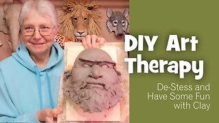 DIY Art Therapy - Have Fun Sculpting a Giant's Portrait