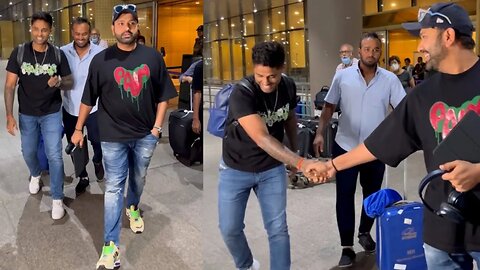 SuryaKumar Yadav and Rohit Sharma MASTI at Mumbai Airport | IPL 2023 | Mumbai Indians