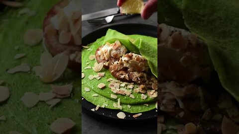 Super Spinach Crepes | Green Pancake Recipe