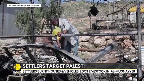 Israel war: Settlers target Palestinian village Al-Mughayyer