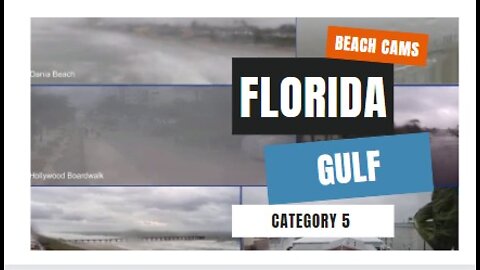 Live Gulf Coast Beach Cams Showing Live Conditions As Hurricane Ian Makes Landfall