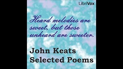 John Keats Selected Poems by John Keats - FULL AUDIOBOOK