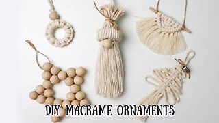 DIY Macrame Christmas Ornaments