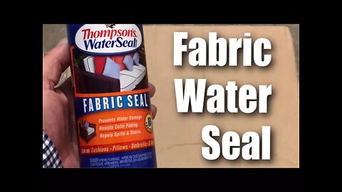 Testing Thompson's Aerosol Fabric Water Seal