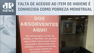 Campanha arrecada absorventes para moradoras de comunidades no Rio