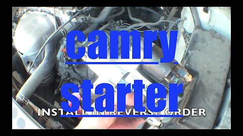 EASY FOLLOW Starter motor Replacement Toyota Camry √ Fix it Angel