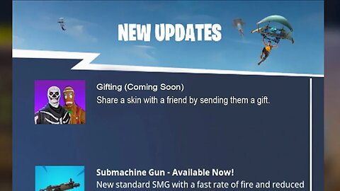 NEW FORTNITE UPDATE! NEW GIFTING SYSTEM IN FORTNITE SOON! (FORTNITE GIFTING SYSTEM)