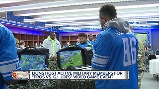 Lions host Veterans Day video game event at Ford Field
