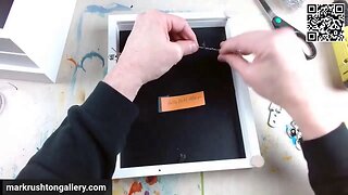 Attaching D-Rings and Wire to the Back of Framed Paintings